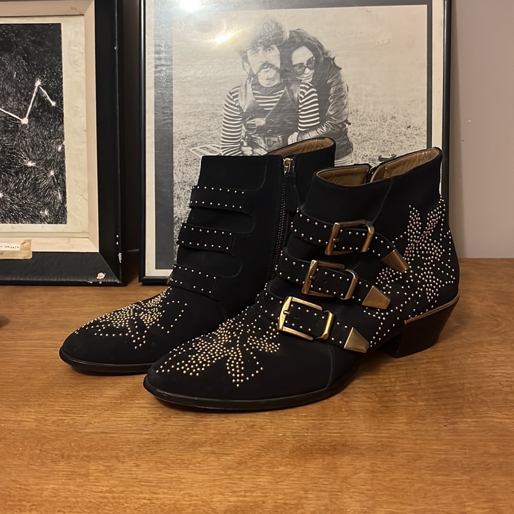 Susanna suede buckle boot 39.5 EU (9.5 US)